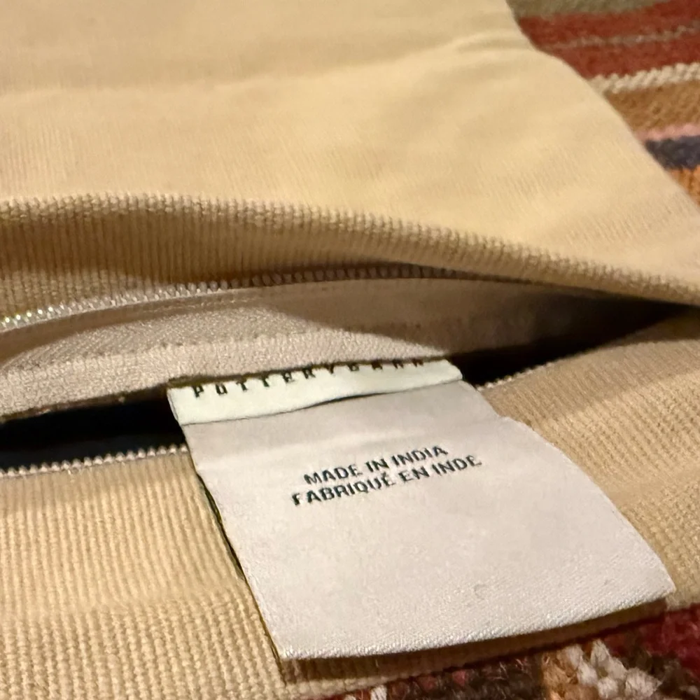 Pottery Barn Tribal Kashan Kilim Pillow Cover, Wool, 18” #2